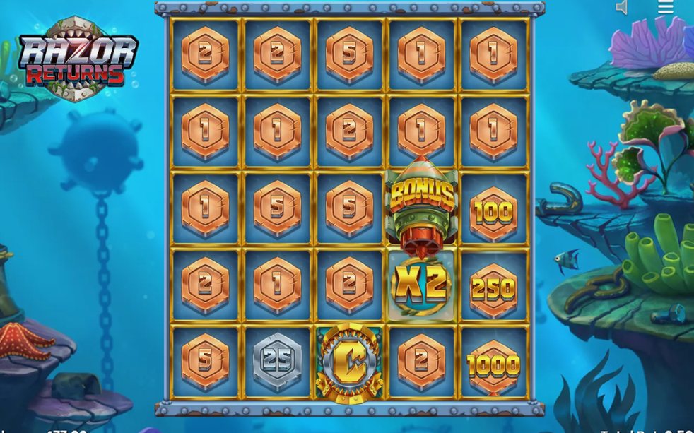 Torpedo Symbols counting toward the Free Spins Feature